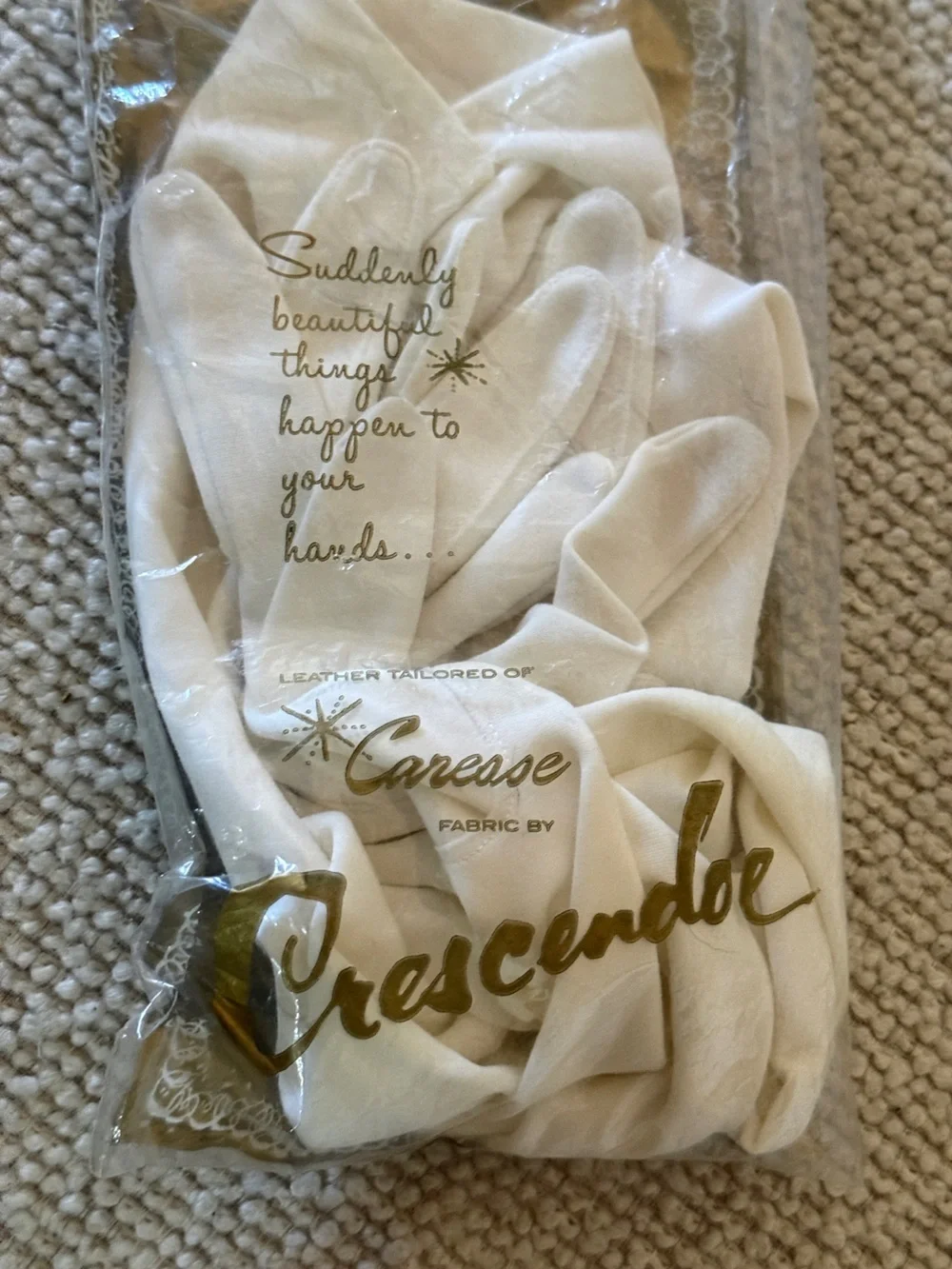 Vintage new Long Evening Gloves in white with mother of pearl Button Detail 22”